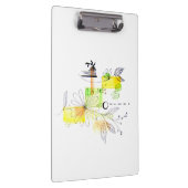 Porte-bloc Résumé moderne Noir et Jaune (Swatch)
