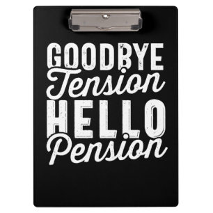 Porte-bloc Retirement Venin, Goodbye Tension Hello Pension