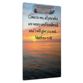 PORTE-BLOC RETIRER MATTHEW 11:28 SCRIPTURE VERSE SLEVER (Swatch)