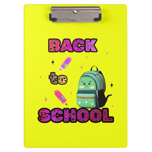 Porte-bloc Retour à l'école (Devant)