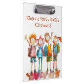 Porte-bloc Retour À L'École I Aquarelle Enfants (Swatch)