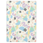 Porte-bloc Retro 90s Memphis Aesthetic Pattern (Dos)