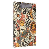 Porte-bloc Retro 90s Psychedelic Doodle Pattern with Yin Yang (Swatch)