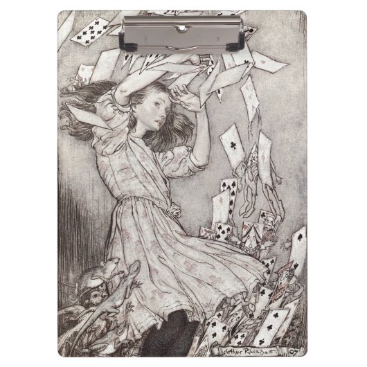 Porte-bloc Retro Alice Falling Cards Victorian Design (Devant)