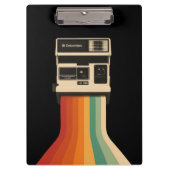 Porte-bloc Retro Camera with Rainbow Print (Devant)