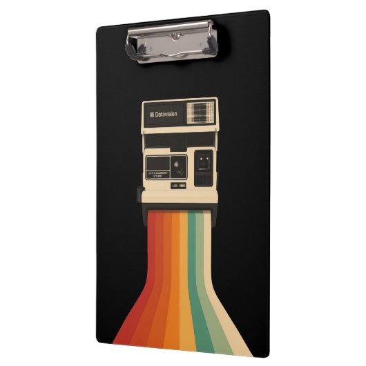 Porte-bloc Retro Camera with Rainbow Print (Gauche)