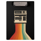 Porte-bloc Retro Camera with Rainbow Print (Devant)