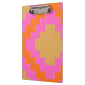 Porte-bloc Rétro Groovy Rose Orange Géométrique (Gauche)