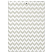 Porte-bloc Rétro monogramme gris de Chevron avec le cadre (Dos)