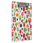 Porte-bloc rétro motif de hibou d'arbre rose de feuille (Swatch)