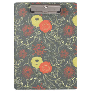 Porte-bloc Rétro motif floral 3