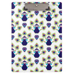 Porte-bloc rétro paon exotique de l'Inde