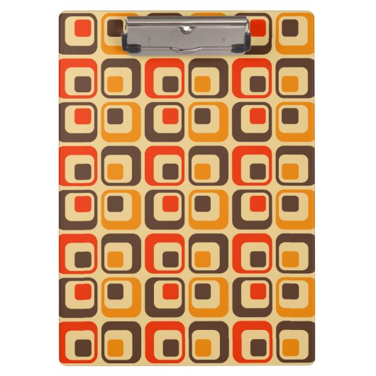 Porte-bloc Rétro Squares Pattern (Devant)