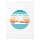 Porte-bloc Retro Sunset Effet Perdu + Voilier (Dos)