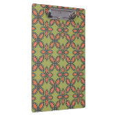 Porte-bloc Retro Vert et Orange Abstrait motif floral (Swatch)
