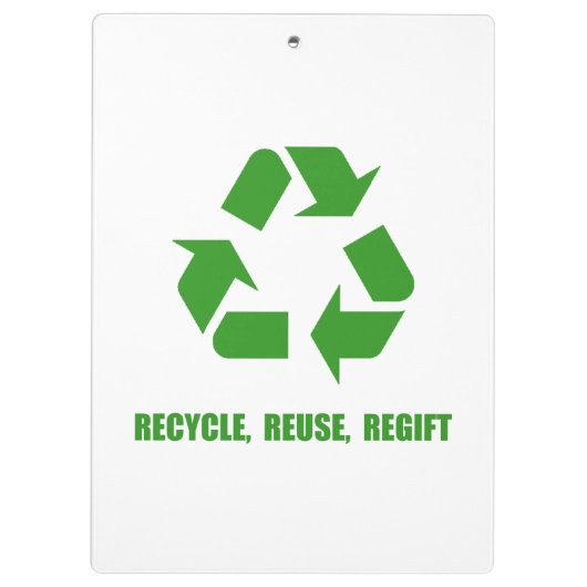 Porte-bloc Réutilisez la réutilisation Regift (Dos)