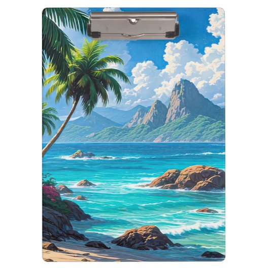 Porte-bloc Rêve, Paradis Tropical, (Devant)