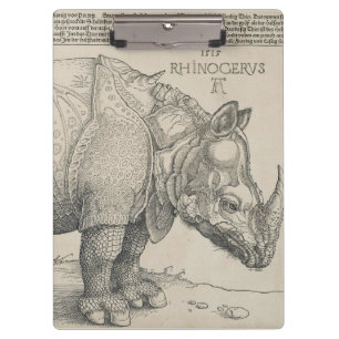 Porte-bloc Rhinocéros, gravure sur bois par Albrecht Durer