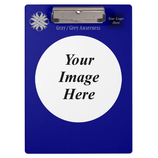 Porte-bloc Ribbon de trèfle gris par Kenneth Yoncich Modèle (Devant)