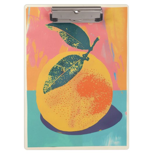 Porte-bloc Risographe orange (Devant)