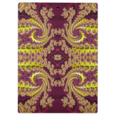 Porte-bloc ROBERT ~ Maroon et Jaune design original (Dos)