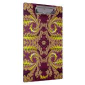 Porte-bloc ROBERT ~ Maroon et Jaune design original (Swatch)