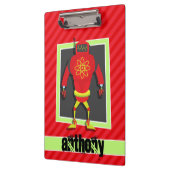 Porte-bloc Robot rouge et vert; Scarlet Red (Gauche)