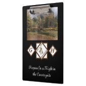 Porte-bloc Rodeo Bull Rider et Longhorn Monogram Photo (Gauche)