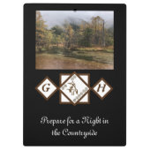 Porte-bloc Rodeo Bull Rider et Longhorn Monogram Photo (Dos)