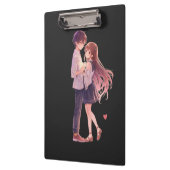 Porte-bloc Romantic Anime Couple - Cute Aesthetic Lovers Art  (Gauche)