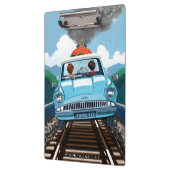 Porte-bloc Ron & HARRY POTTER™ en voiture volante vers HOGWAR (Gauche)