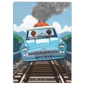 Porte-bloc Ron & HARRY POTTER™ en voiture volante vers HOGWAR (Dos)