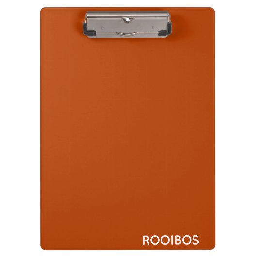 Porte-bloc Rooibos rouge brun nom (Devant)