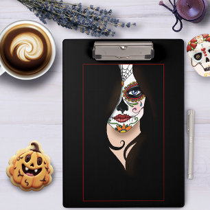 Porte-bloc Rosa Sugar Skull Portrait
