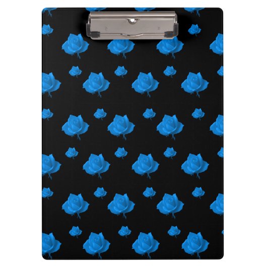 Porte-bloc Rose bleu (Devant)