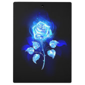 Porte-bloc Rose bleu brûlant (Dos)