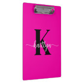 Porte-bloc Rose Chaude Monogramme Noir (Swatch)