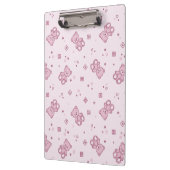 Porte-bloc Rose d'arrière - plan de nounours (Gauche)