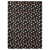 Porte-bloc Rose Doré Rose Clair Bronze Points Noir Chic (Dos)
