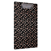 Porte-bloc Rose Doré Rose Clair Bronze Points Noir Chic (Swatch)