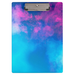Porte-bloc Rose et bleu Smoke Zazzle_Growshop