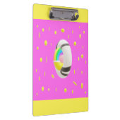 Porte-bloc Rose et jaune avec dossier de poche intermédiaire  (Swatch)