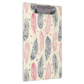 Porte-bloc Rose et motif ethnique pourpre de plume (Swatch)