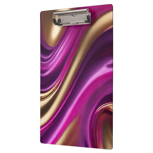 Porte-bloc Rose et or violet moderne- (Gauche)