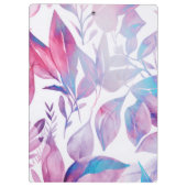 Porte-bloc Rose, Feuilles d'aquarelle de lavande (Dos)