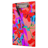 Porte-bloc rose fleur rétro (Gauche)