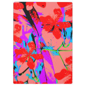 Porte-bloc rose fleur rétro (Dos)