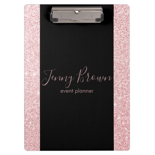 Porte-bloc Rose Gold Elegant | Porte - bloc personnalisé (Devant)