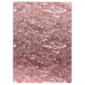 Porte-bloc Rose Gold Liquid Chrome métal Chic Glam (Dos)