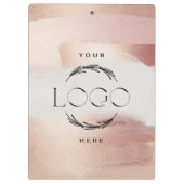 Porte-bloc Rose gold moderne élégant et féminin rose pastel (Dos)
